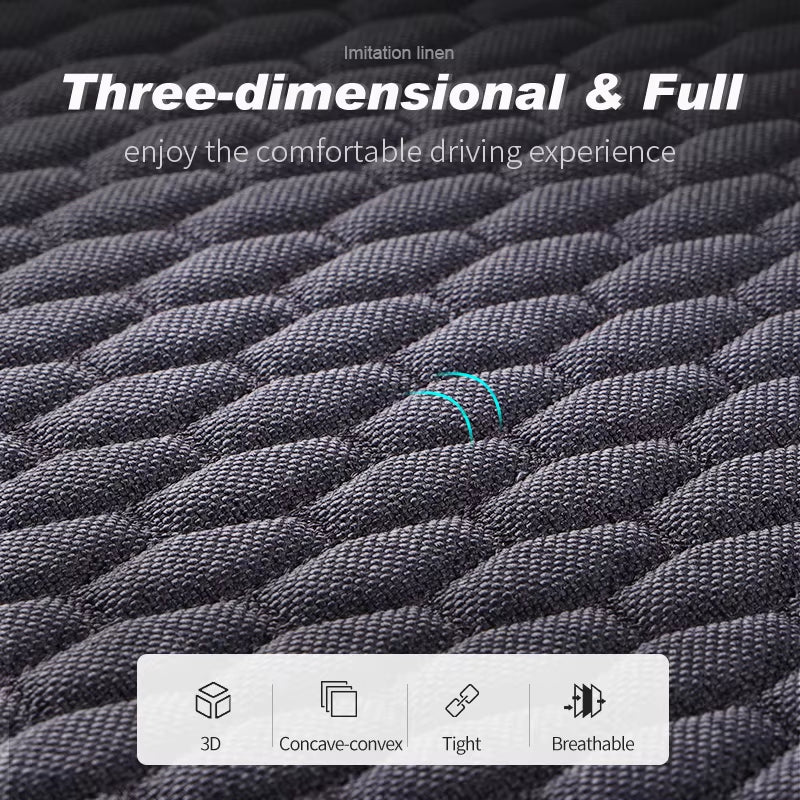 Cotton Linen Car Seat Cover anti Sweat Dog Seat Cover Full Set Breathable Car Seat Protector 4 Seasons Interior Car Accessories