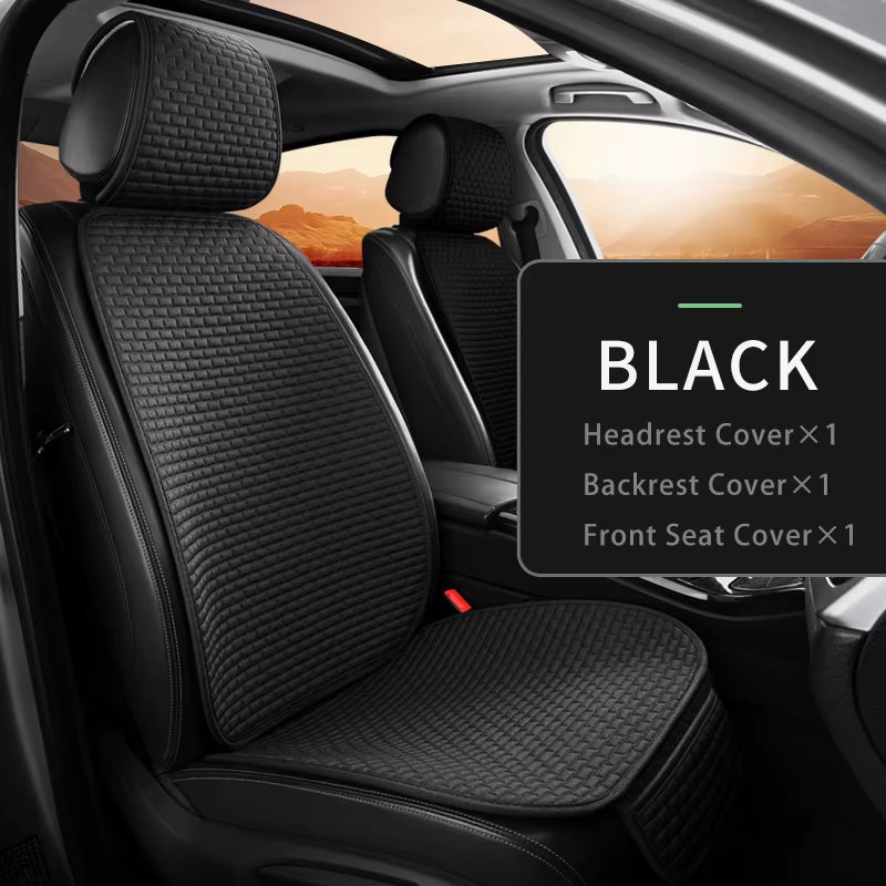 Cotton Linen Car Seat Cover anti Sweat Dog Seat Cover Full Set Breathable Car Seat Protector 4 Seasons Interior Car Accessories